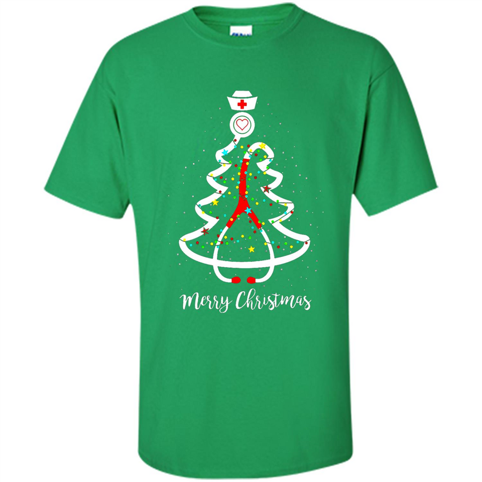 Christmas tree Nurse merry Christmas - Shirt