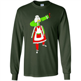 Funny Dabbing Mrs. Santa Claus Christmas Dab - Long Sleeve T-Shirt