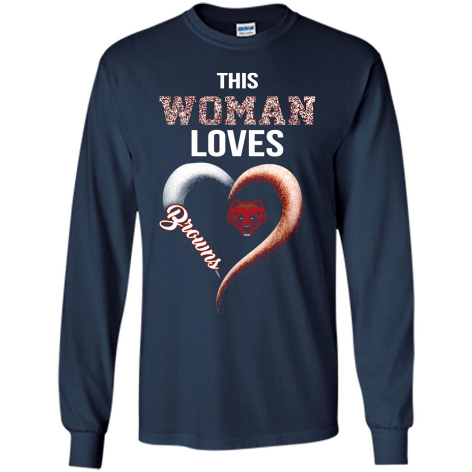 This Woman love Browns NFL football team - Long Sleeve T-Shirt