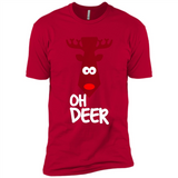 Oh Deer Christmas Reindeer Black mugs PINGPONG - Premium Short Sleeve T-Shirt