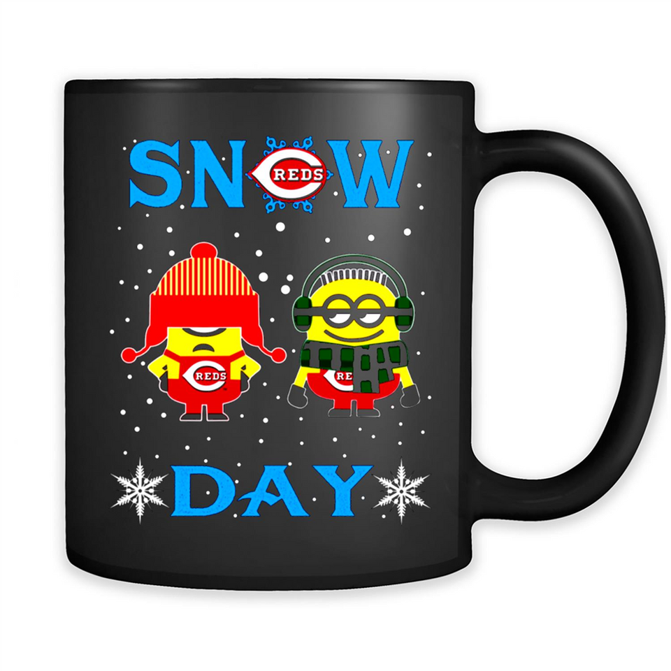 Snow Day Shirt For Cincinnati Reds Vs Minion Fans pingpong
