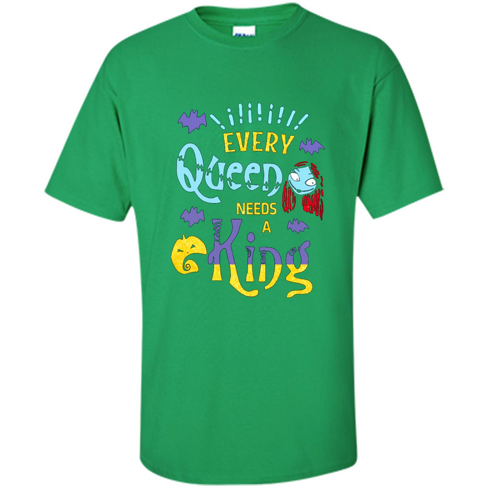 Nightmare Before Christmas Shirt - Sally Glitter Shirt - Every Queen needs a King PINGPONG