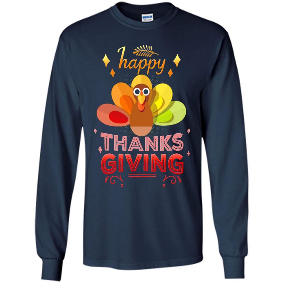 Happy Thanksgiving Turkey Day Colorful Cute