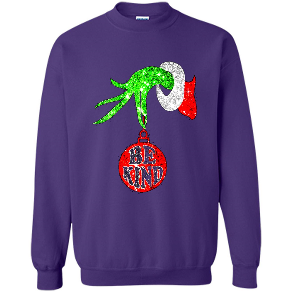 Christma Season With Green Grinch Hand Be Kind - Sweatshirt