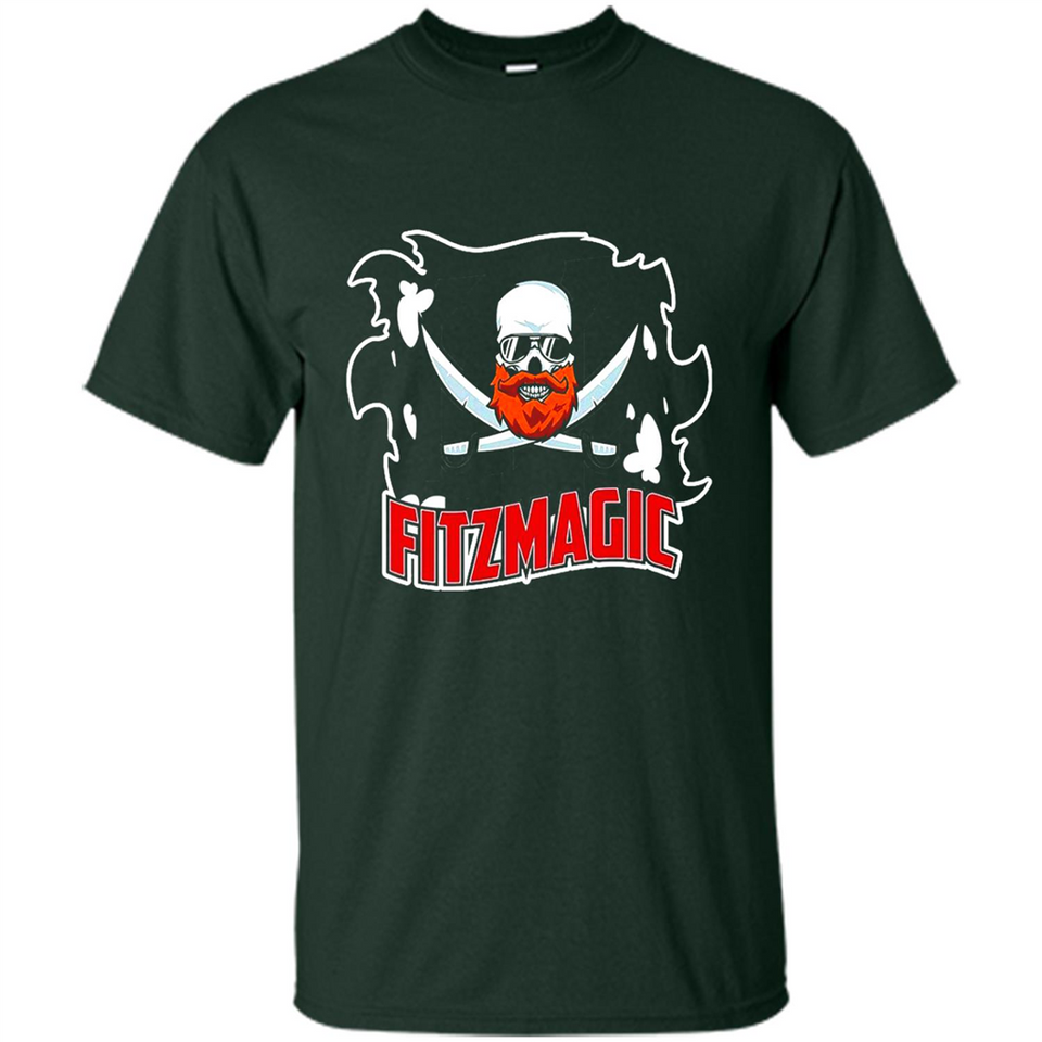 Order Fitzmagic T-Shirt Ryan Fitzpatrick Beard Skull Football Tampa Florida PINGPONG
