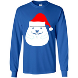 Funny Hamster Christmas t-shirt Santa Hat - Long Sleeve T-Shirt
