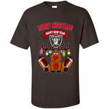 Oakland Raiders NFL Reindeer Funny Merry Christmas And Happy New Year