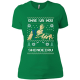 Omae Wa Mou Shindeiru Ugly Christmas Sweater - Ladies' Boyfriend T-Shirt