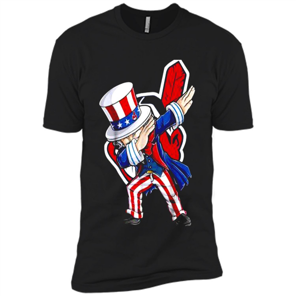 MLB CLEVELAND INDIANS UNCLE SAM DABBING INDEPENDENCE DAY