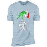 Fantastic Brooklyn Nets Glitter Grinch Monogram Ornament Christmas Gift - Premium Short Sleeve T-Shirt