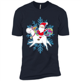 Unicorn And Santa Christmas 1 - Premium Short Sleeve T-Shirt