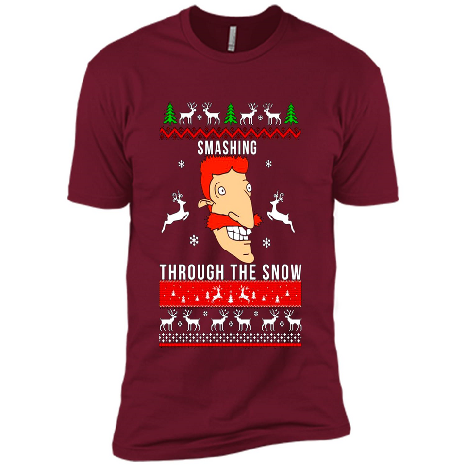Nigel Thornberry Smashing through the snow Christmas sweatshirt PINGPONG