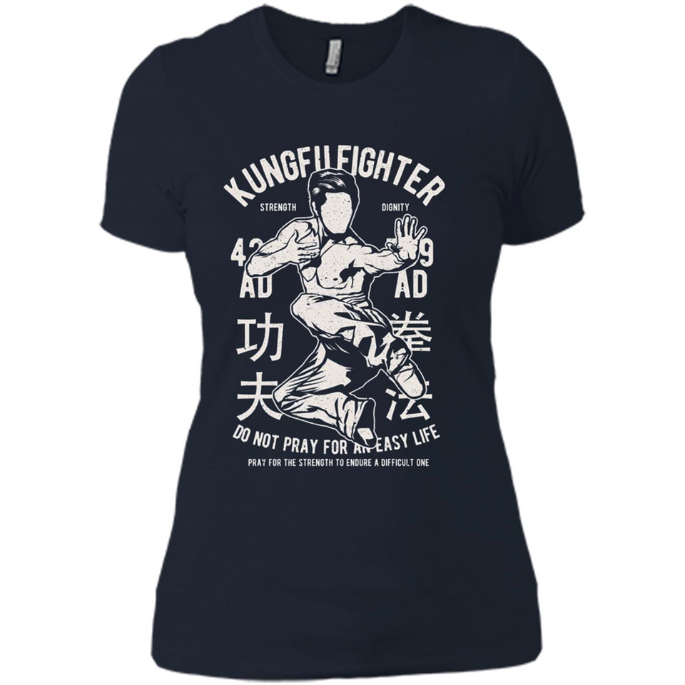 Kungfu Martial Arts Fight Apparel - Ladies' Boyfriend T-Shirt