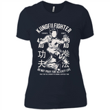 Kungfu Martial Arts Fight Apparel - Ladies' Boyfriend T-Shirt