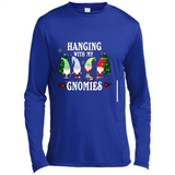 Christmas Garden Gnome Hanging With My Gnomies - Canvas Long Sleeve T-Shirt
