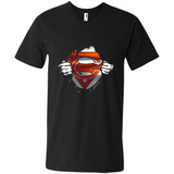 Chicago Bears And Superman Fans - Men's V-Neck