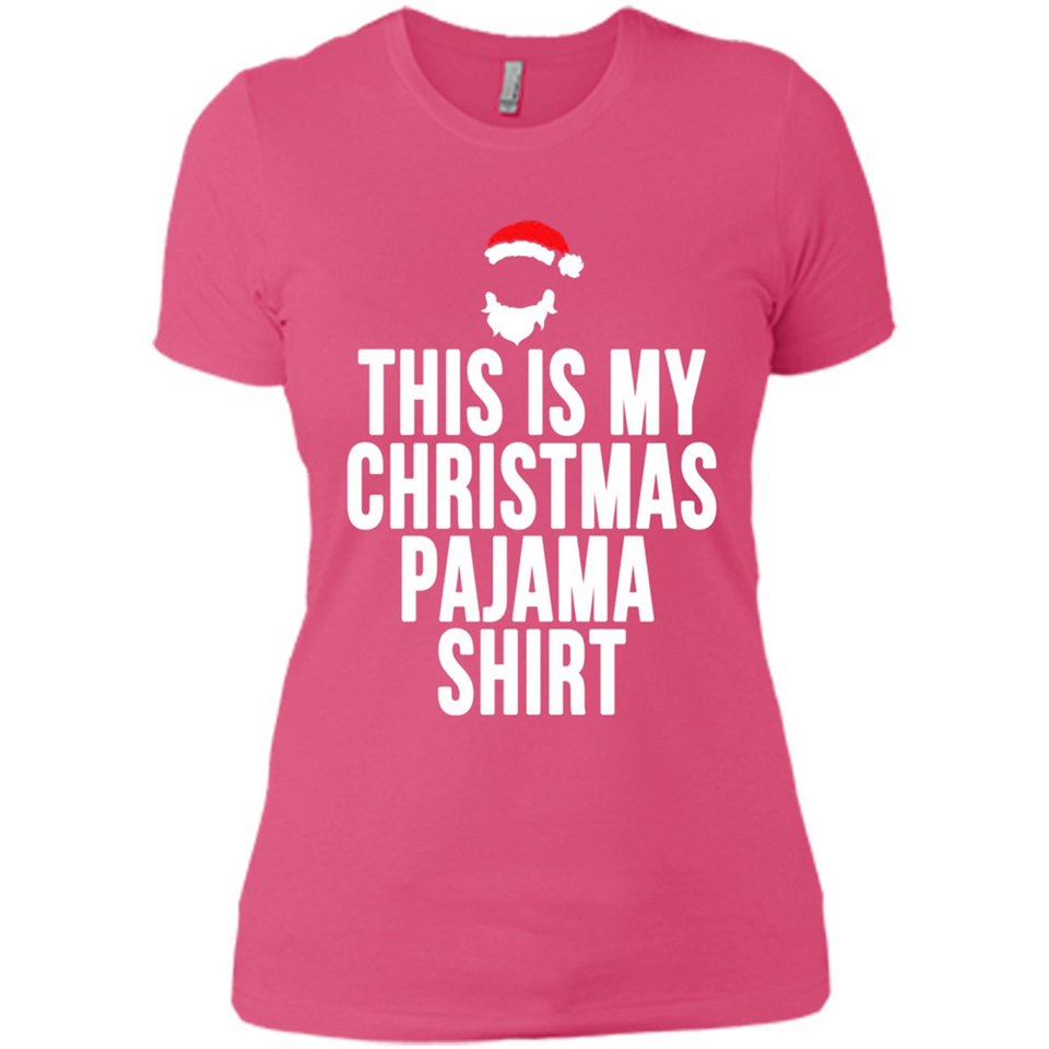 This is my pajama Tshirt Christmas - Ladies' Boyfriend T-Shirt