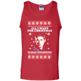 All I want for Christmas is Dean Winchester sweater - Tank Top