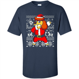Dabbing Poodle Santa Christmas Holiday Sweatshirt - Shirt