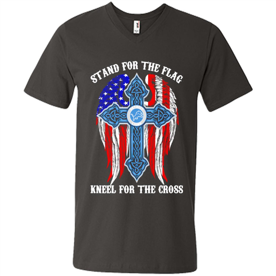 Detroit Lions - stand for the flag kneel for the cross