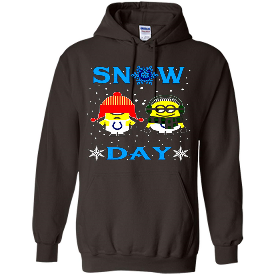 Snow Day Shirt For Indianapolis Colts Vs Minion Fans pingpong