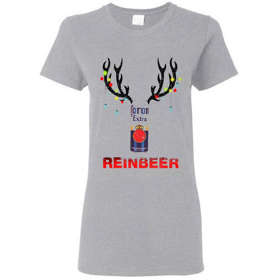 Corona Extra reinbeer Christmas - Ladies Short-Sleeve