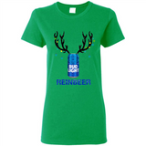 Bud Light Reinbeer Funny Beer Reindeer Christmas Sweatshirt - Ladies Short-Sleeve