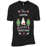 This Lawyer Loves Christmas Tree Shirt with Snowman