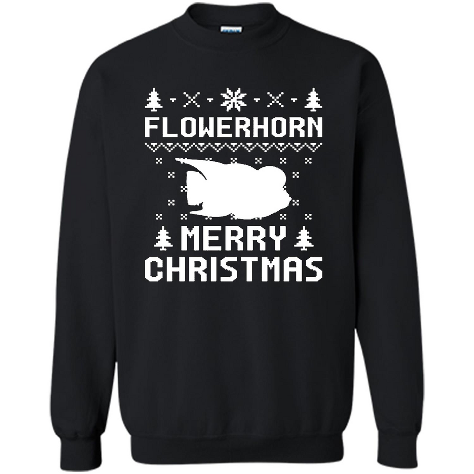 Flowerhorn Christmas T-shirt, Ugly Christmas Sweater - Sweatshirt