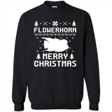 Flowerhorn Christmas T-shirt, Ugly Christmas Sweater - Sweatshirt