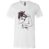 National Breast Cancer Day - Canvas Unisex V-Neck