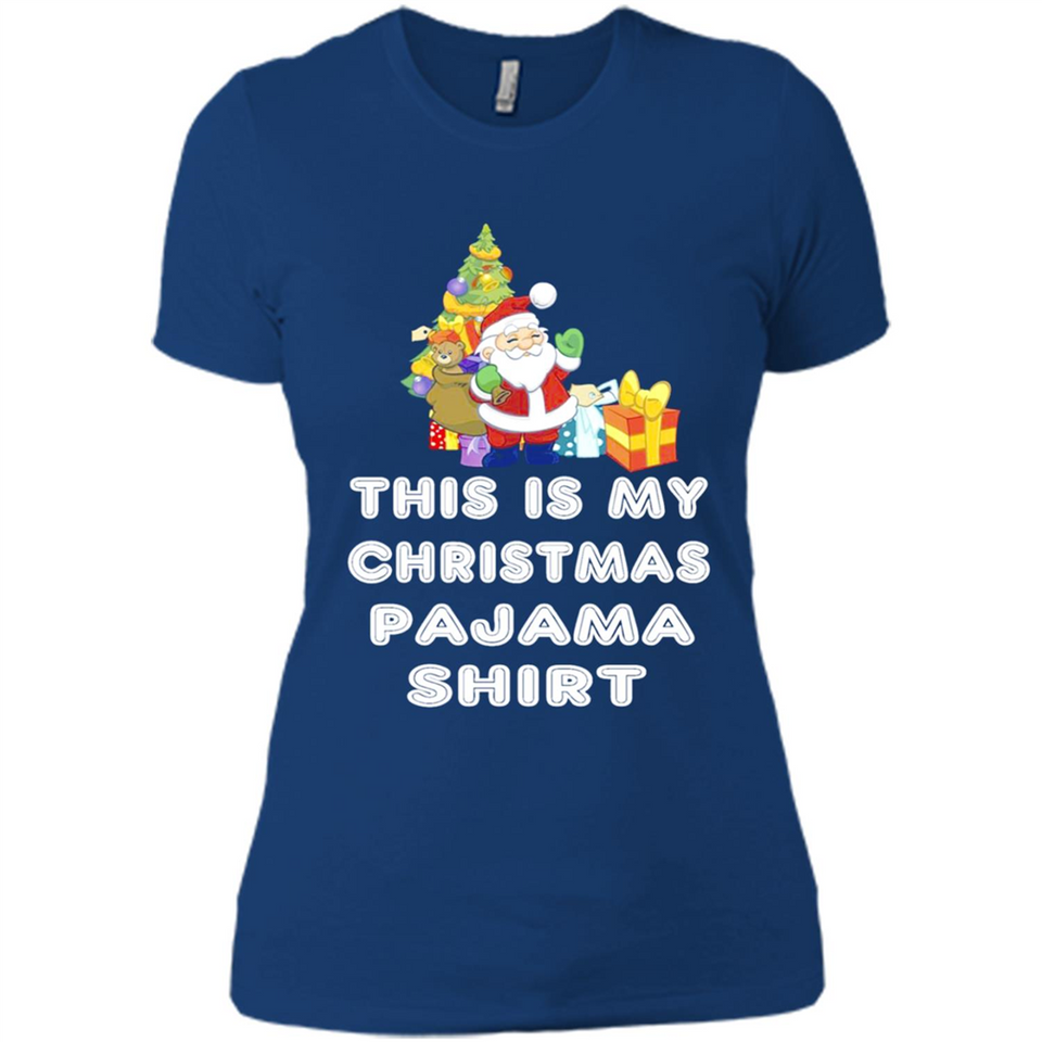 This is My Christmas Pajama Shirt - Santa Bear Tree Gift Tee