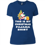 This is My Christmas Pajama Shirt - Santa Bear Tree Gift Tee