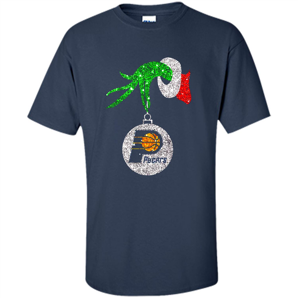 Amazing tee Indiana Pacers Glitter Grinch Monogram Ornament Christmas Gift - Shirt