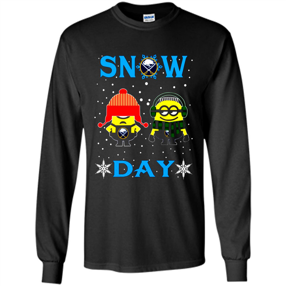 Snow Day Shirt For Buffalo Sabres Vs Minion Fans pingpong