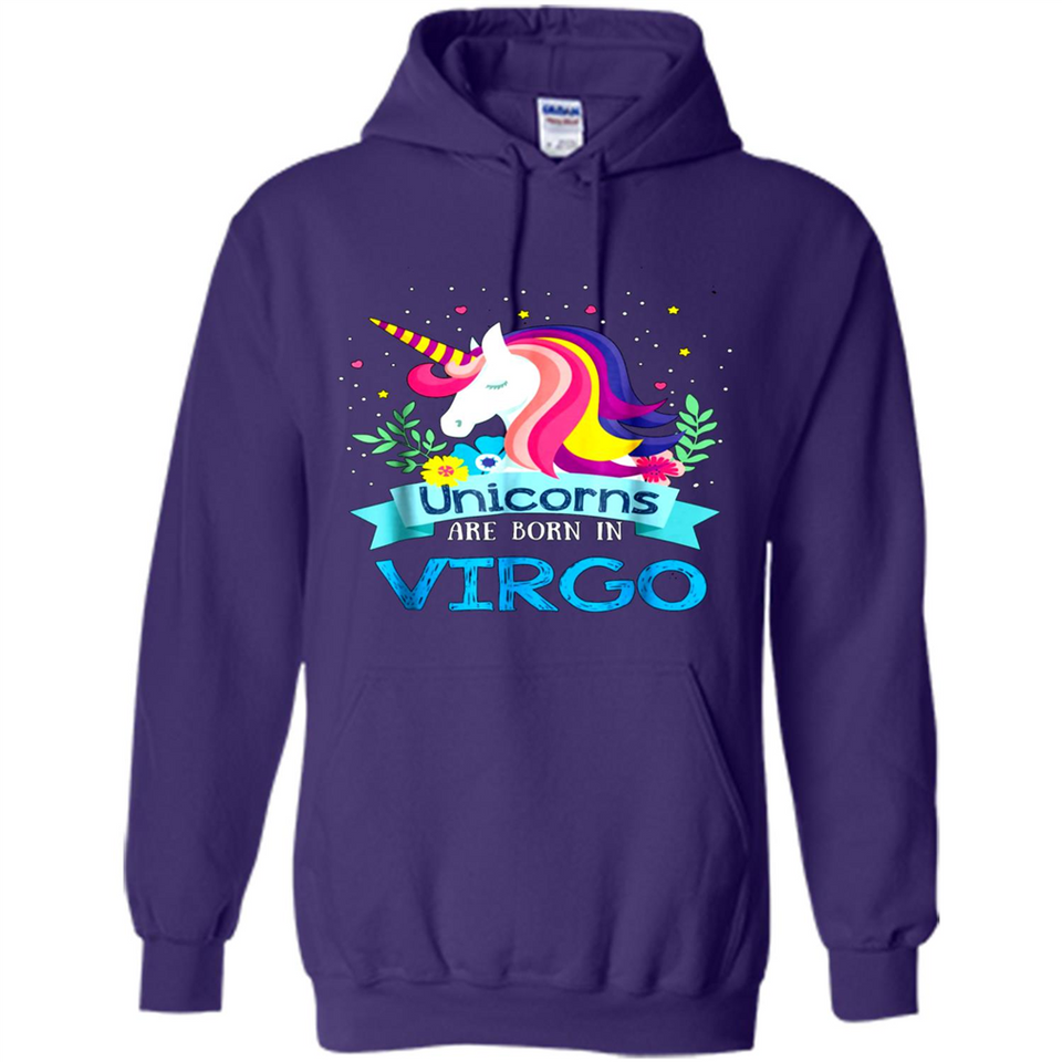 Unicorns are born in Virgo Birthday Rainbow Gift Ladies Custom