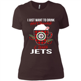 I Just Want To Drink Hot Chocolate & Watch Winnipeg Jets Ugly Christmas Sweater PINGPONG