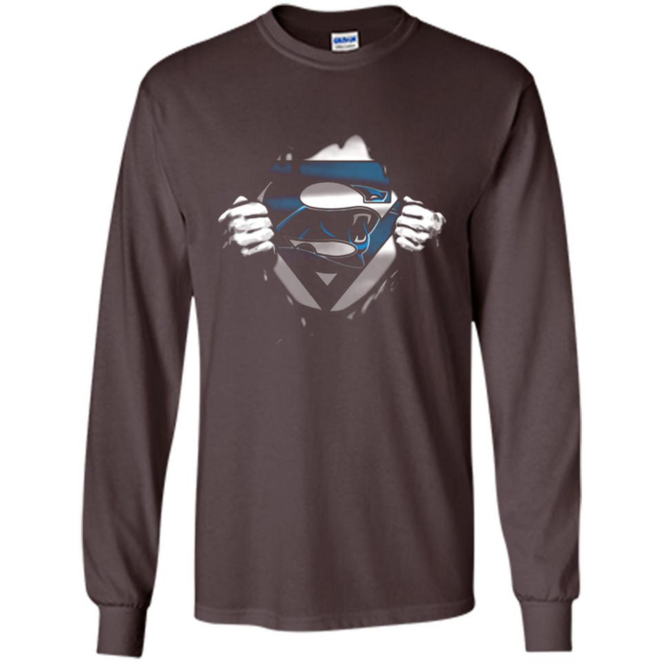 Carolina Panthers And Superman Fans - Long Sleeve T-Shirt