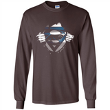 Carolina Panthers And Superman Fans - Long Sleeve T-Shirt