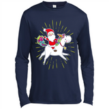Unicorn And Santa Christmas - Canvas Long Sleeve T-Shirt