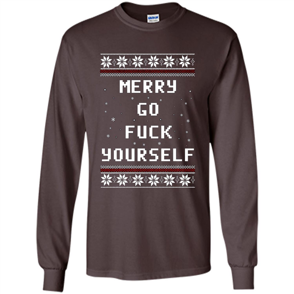 Merry go fuck yourself Christmas sweatshirt PINGPONG