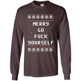 Merry go fuck yourself Christmas sweatshirt PINGPONG