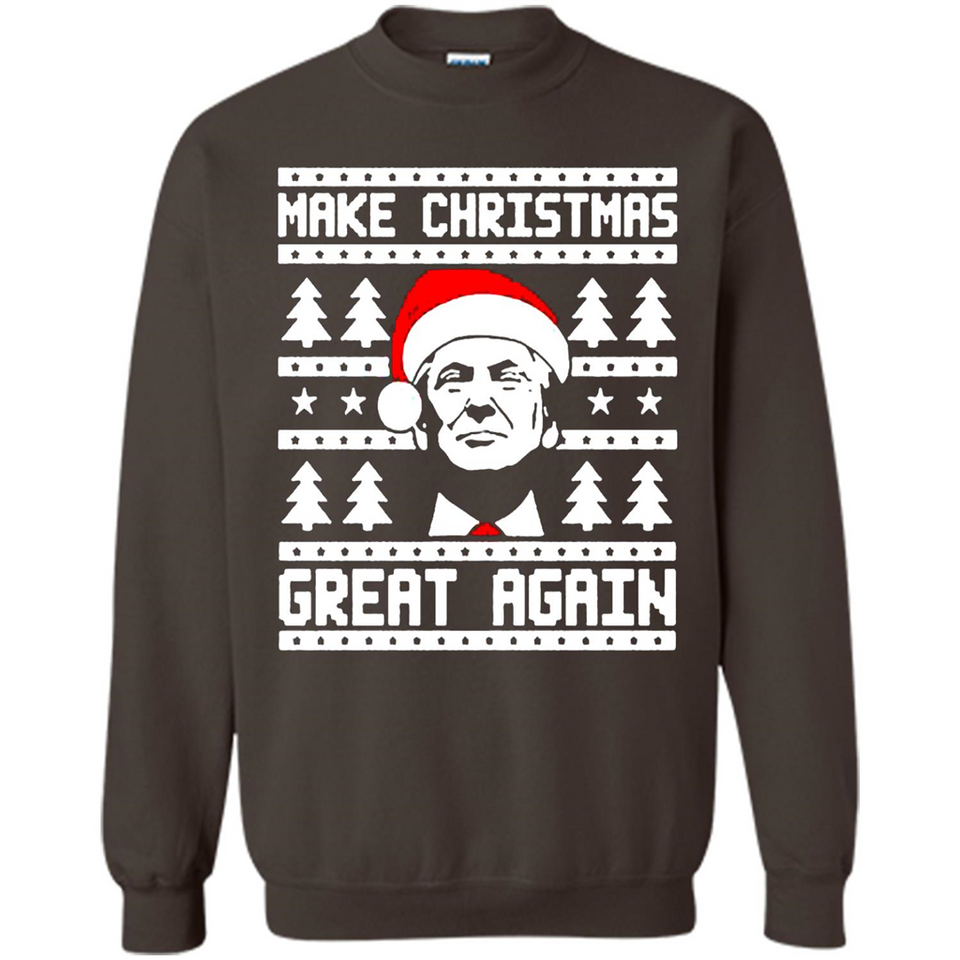 Fabulous Make Christmas Great Again Trump Ugly Christmas - Sweatshirt