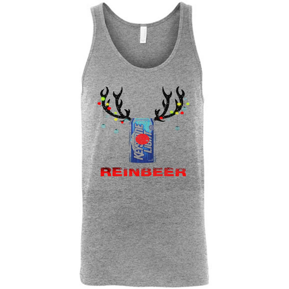 Keystone Light reinbeer Christmas - Canvas Unisex Tank
