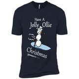Snowman Snowboarder Tshirt Have Jolly Ollie Christmas