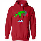 GRINCH HAND HOLDING COLORADO AVALANCHE GLITTER CHRISTMAS PINGPONG