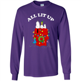 Peanuts By Schulz Snoopy Young Men_s Christmas SweatShirt - Long Sleeve T-Shirt