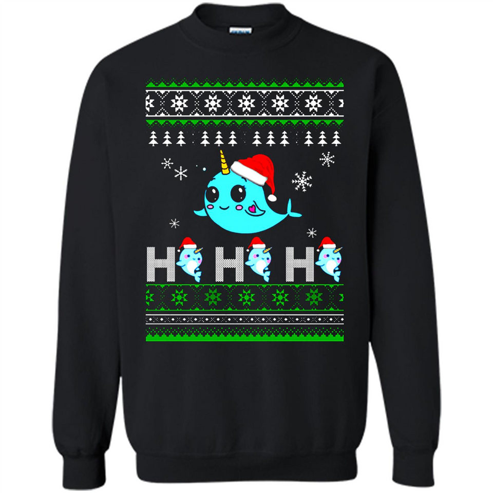 Narwhal christmas sweatshirt hoodie long PINGPONG - Sweatshirt