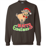 Christmas Merry Goatmas Goat Shirt Santa Hat - Sweatshirt