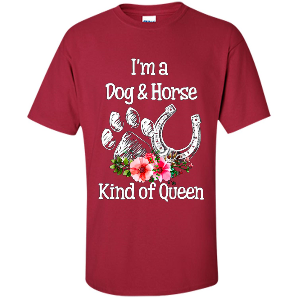 I'm A Dog & Horse Shirt Animal Lover Gift